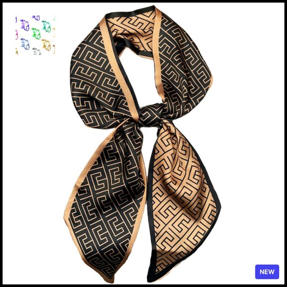 Accessories - Long Skinny Satin Scarf Elegant Versatile Accessory All Seasons Chic